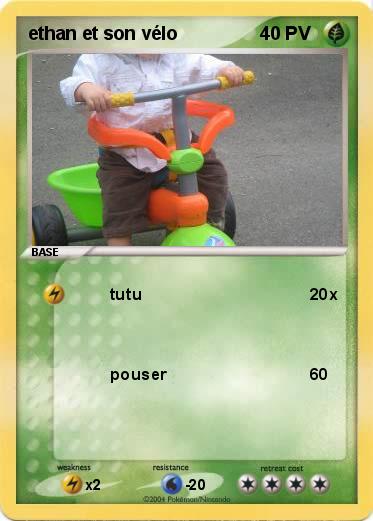 Pokemon ethan et son vélo