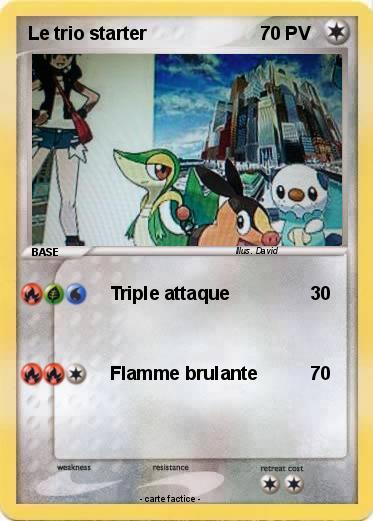 Pokemon Le trio starter
