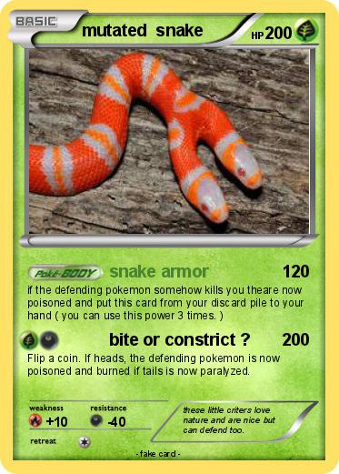 Pokemon mutated  snake