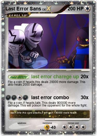 Pokemon Last Error Sans