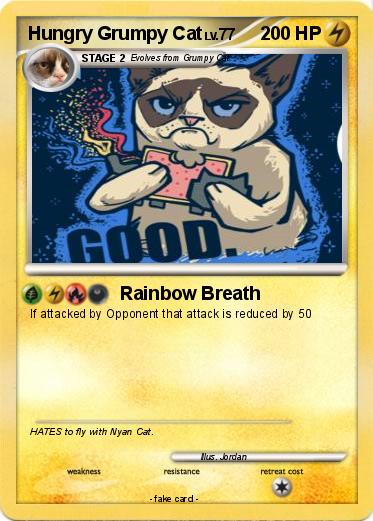 Pokemon Hungry Grumpy Cat