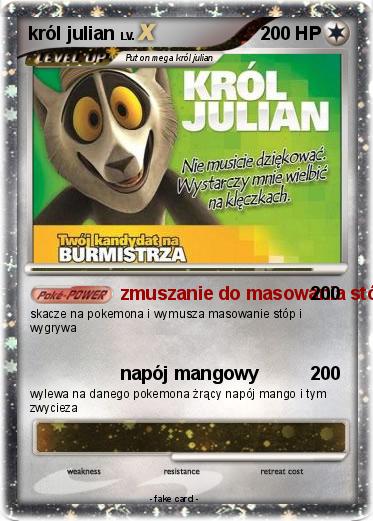 Pokemon król julian