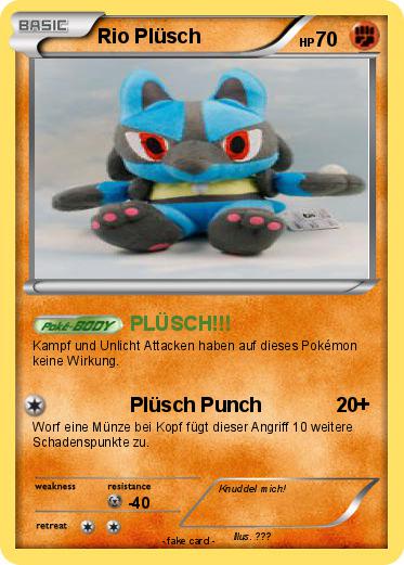 Pokemon Rio Plüsch