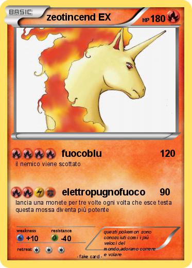 Pokemon zeotincend EX