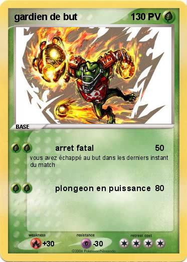 Pokemon gardien de but 