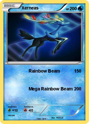 Pok mon Xerneas 798 798 Rainbow Beam My Pokemon Card