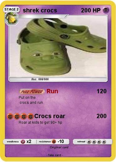 Pokemon shrek crocs