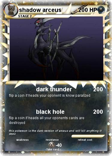 Pokemon shadow arceus