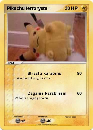 Pokemon Pikachu terrorysta
