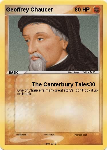 Pokemon Geoffrey Chaucer