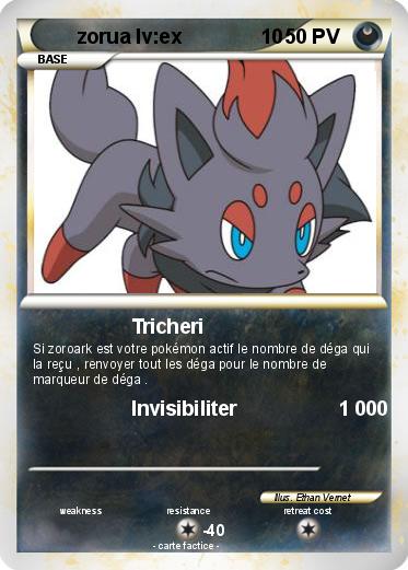Pokemon zorua lv:ex              10                                                                          2