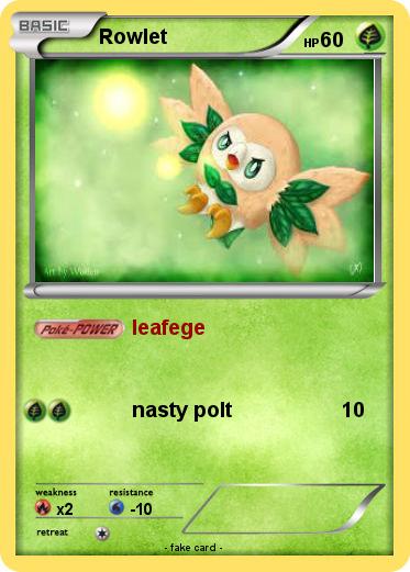 Pokemon Rowlet