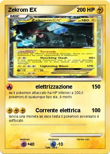 Pokemon Zekrom EX
