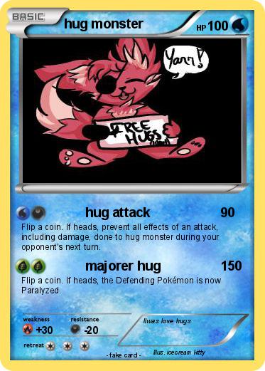 Pokemon hug monster