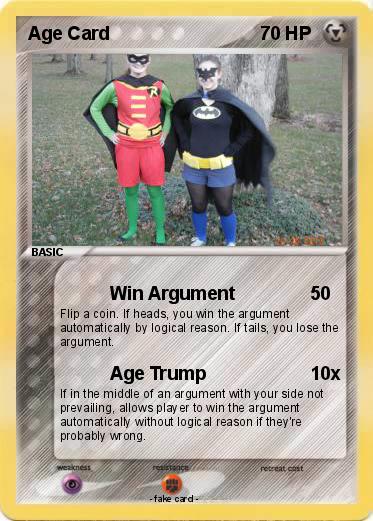 Pokemon Age Card