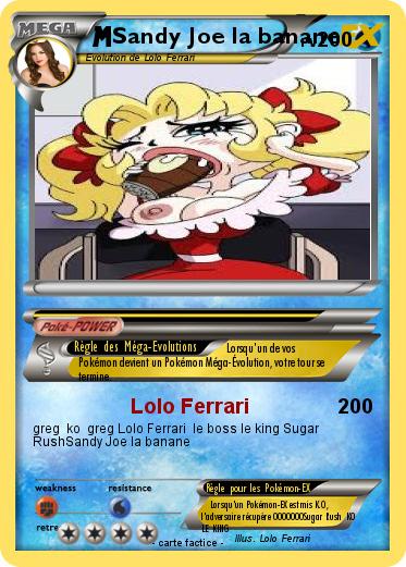 Pokemon Sandy Joe la banane