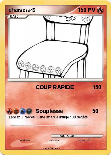 Pokemon chaise