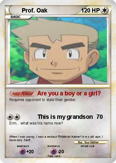 Pokemon Prof. Oak