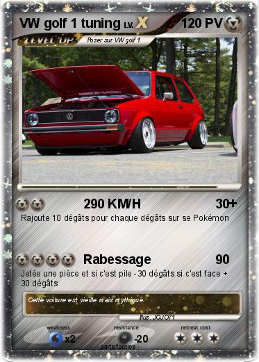 Pokemon VW golf 1 tuning