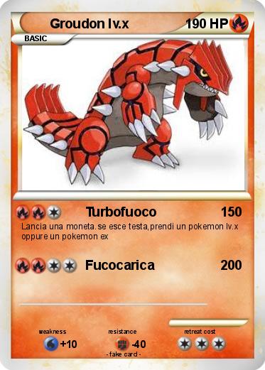 Pokemon Groudon lv.x