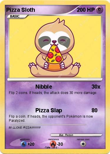 Pokemon Pizza Sloth