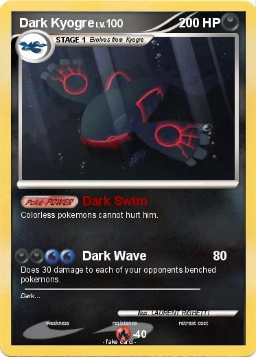 Pokemon Dark Kyogre