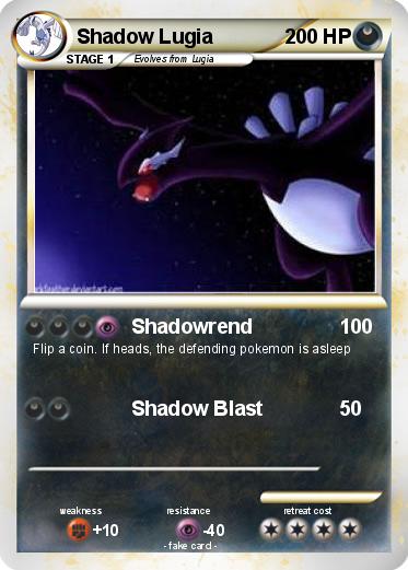 Pokemon Shadow Lugia