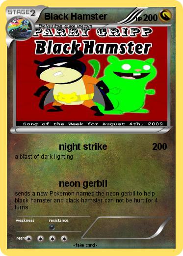 Pokemon Black Hamster