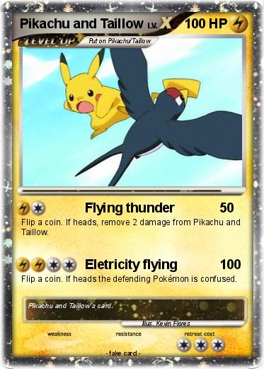 Pokemon Pikachu and Taillow