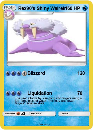 Pokemon Rex90's Shiny Walrein