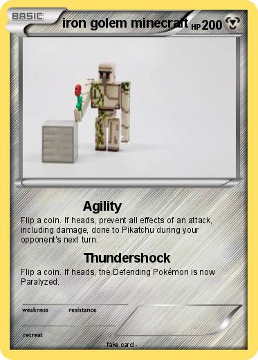 Pokemon iron golem minecraft