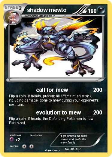 Pokemon shadow mewto