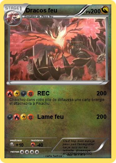 Pokemon Dracos feu