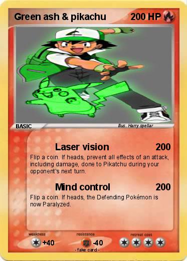 Pokemon Green ash & pikachu