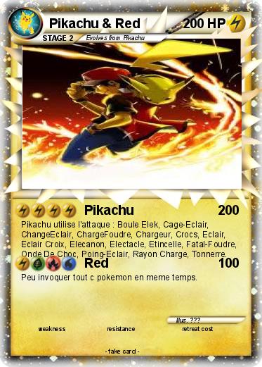 Pokemon Pikachu & Red
