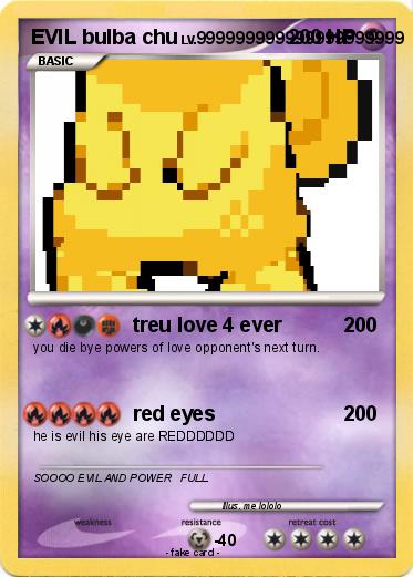 Pokemon EVIL bulba chu