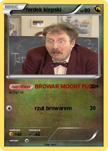 Pokemon ferdek kiepski