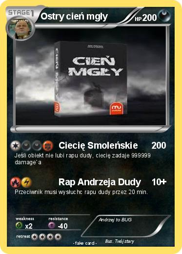 Pokemon Ostry cień mgły