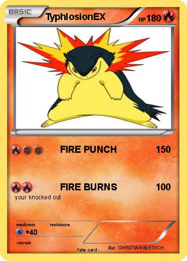 Pokemon TyphlosionEX