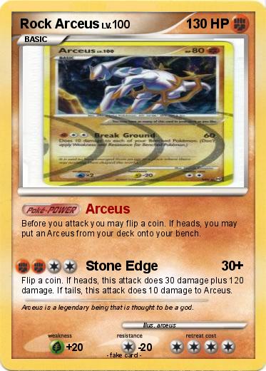 Pokemon Rock Arceus