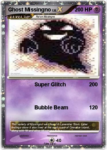 Pokemon Ghost Missingno
