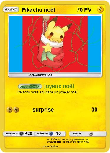 Pokemon Pikachu noël