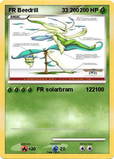 Pokemon FR Beedrill               33 200