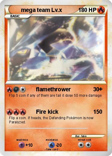 Pokemon mega team Lv.x