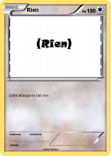 Pokemon Rien