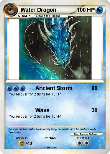 Pokemon Water Dragon