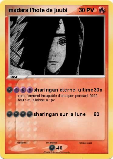 Pokemon madara l'hote de juubi