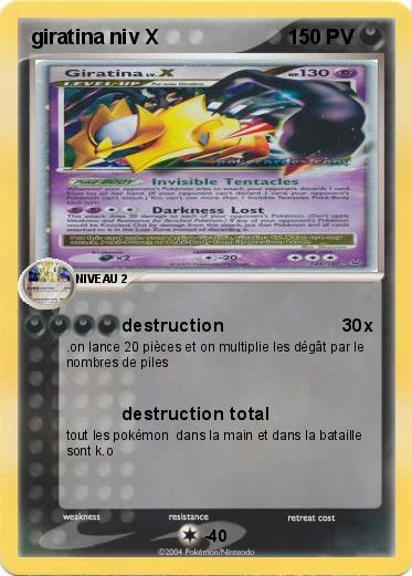 Pokemon giratina niv X