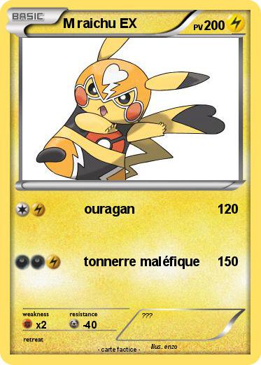 Pokemon M raichu EX
