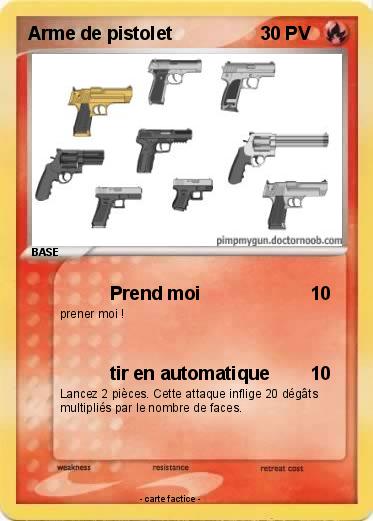Pokemon Arme de pistolet